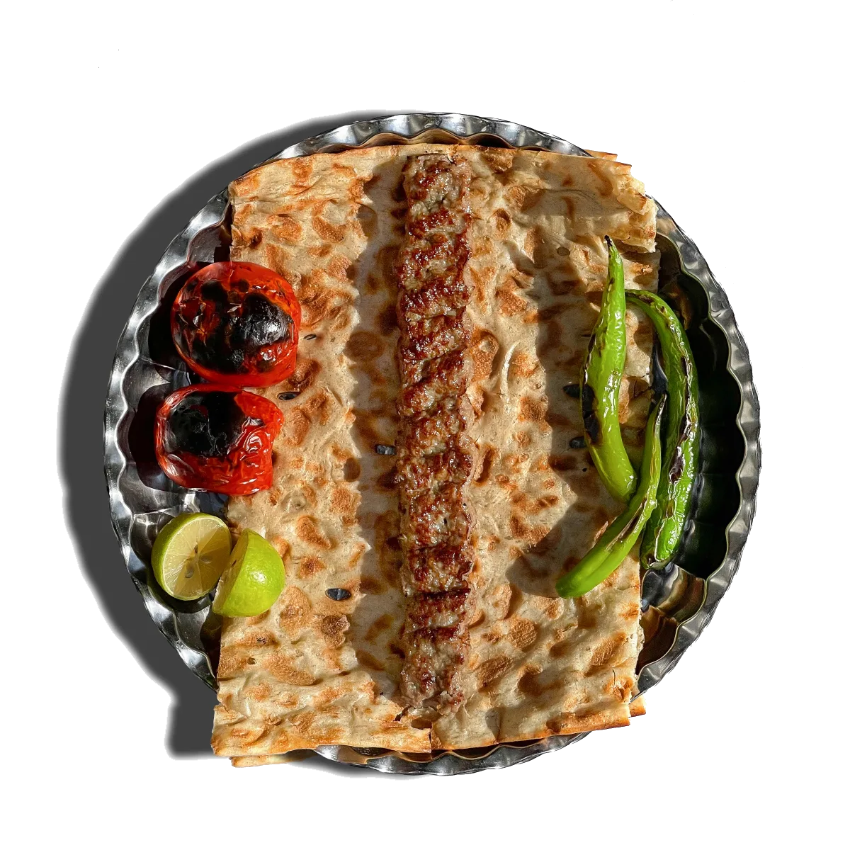 خوراک کباب کوبیده ۲ سیخ
